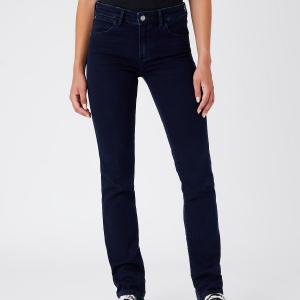 Wrangler Straight Blue Black - Ljeans Lmode vêtements femme à Caen